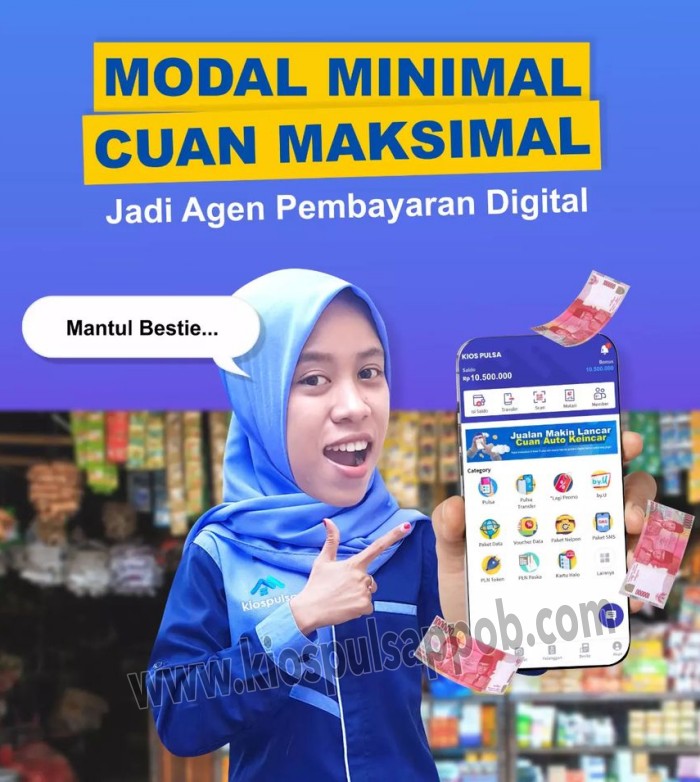 Cara Daftar agen kios pulsa